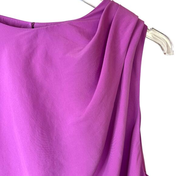 Abercrombie & Fitch High-Neck Column Midi Dress in Orchid Size Large - Picture 8 of 16